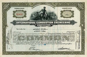 International Combustion Engineering Corporation - Stock Certificate